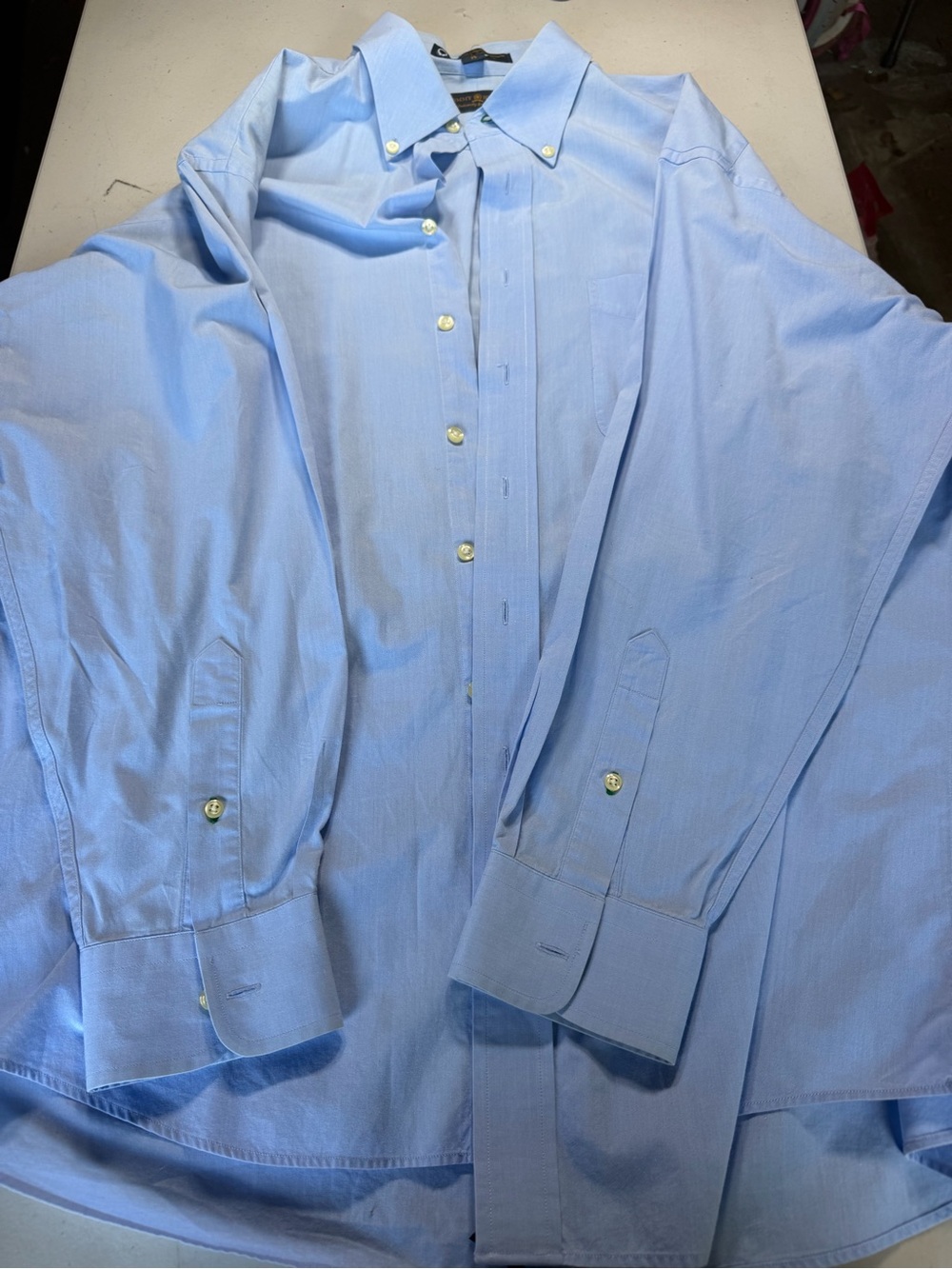 Tommy Hilfiger Light Blue Button-Down Dress Shirt